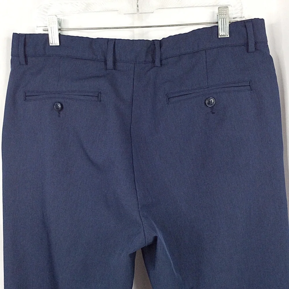 Greg Norman Performance Stretch Golf Pants Men's 38x32 Navy Blue Comfort Waist